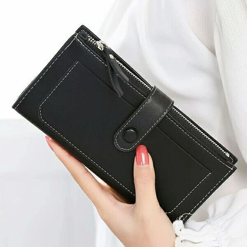 Women'S Long Wallet Clutch Leather Purse Credit Card Holder Phone Handbag Gifts