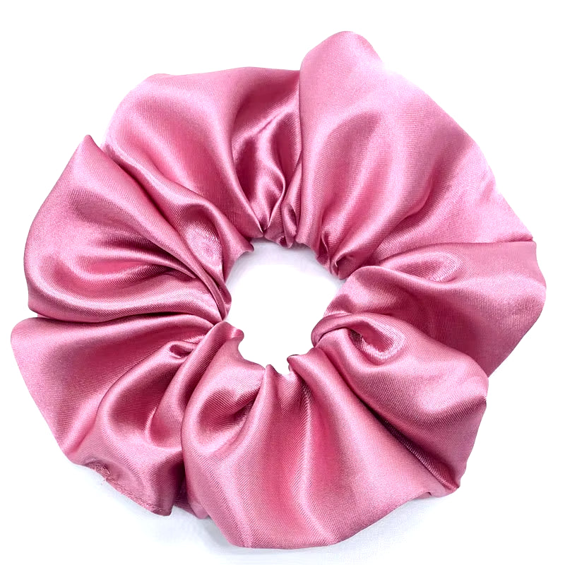 Fashion Oversized Silk Scrunchies for Women Korean Chiffon Elastic Hair Ties Ponytail Holder Headwear Chouchou Cheveux Femme