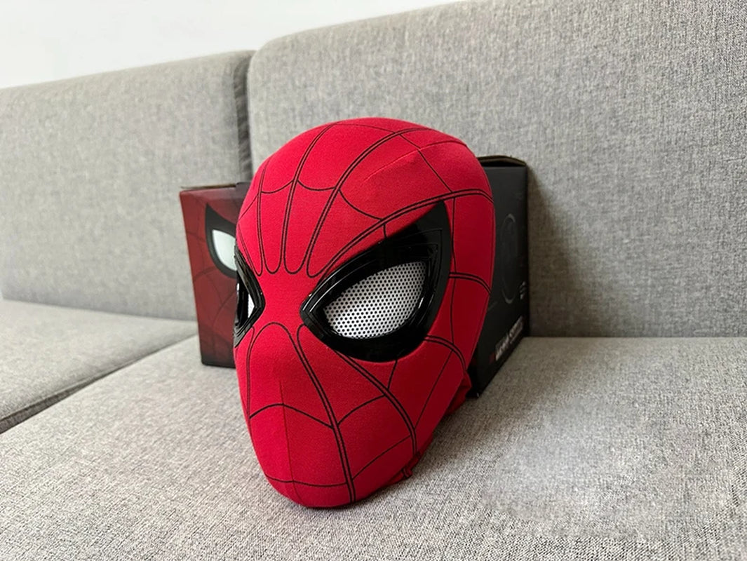 New Spider-Man:No Way Home Spider Man Mask Luxury Helmet Rechargeable Remote Eyes Movable Mask Cosplay Decoration Gift Toys