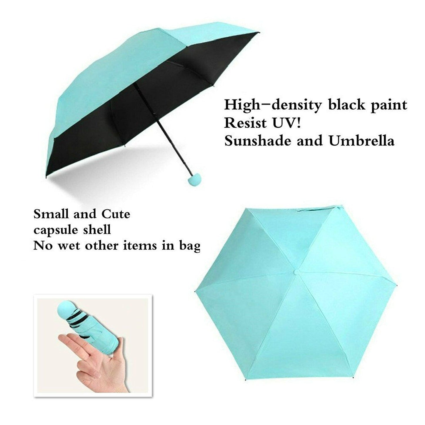 Automatic Umbrella Anti-Uv Sun/Rain Windproof 3 Folding Compact Umbrella