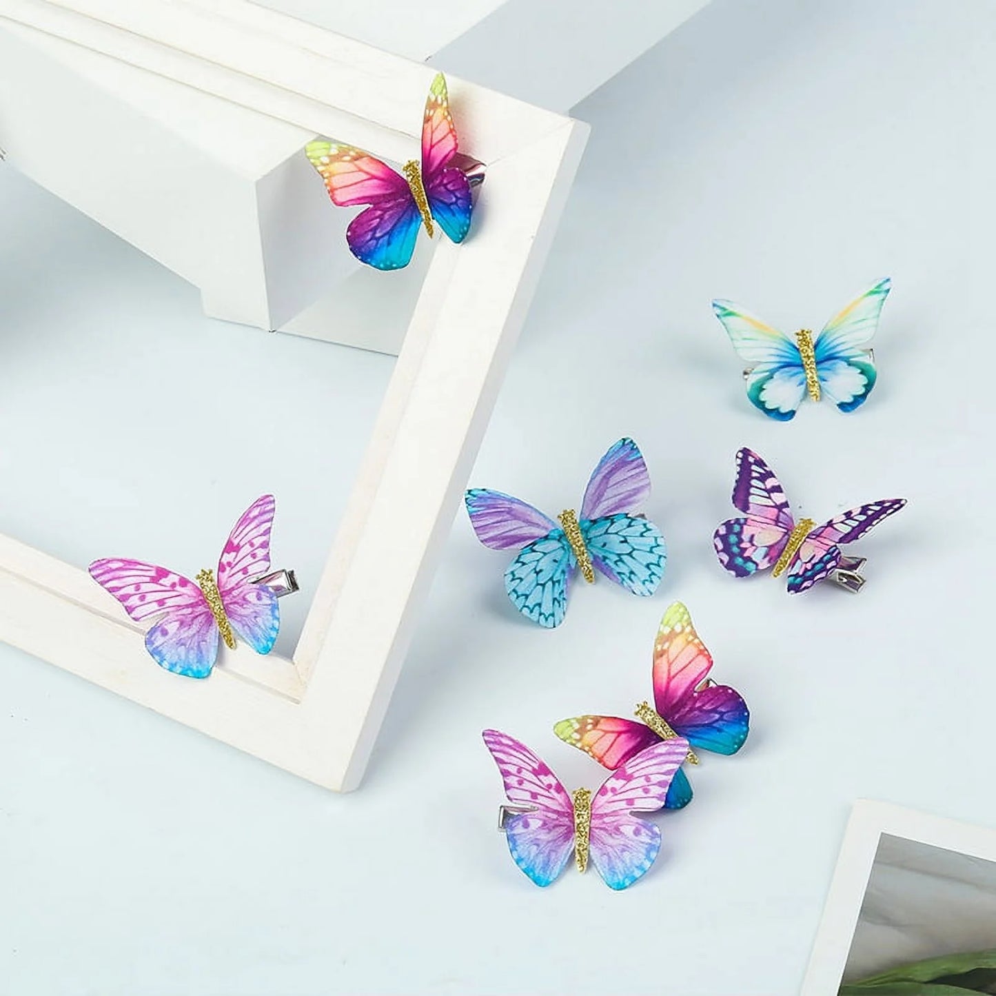 18 Pcs Butterfly Hair Clips, Hair Snap Clips Barrettes for Baby Girls Hair Accessories (Fresh Styles)