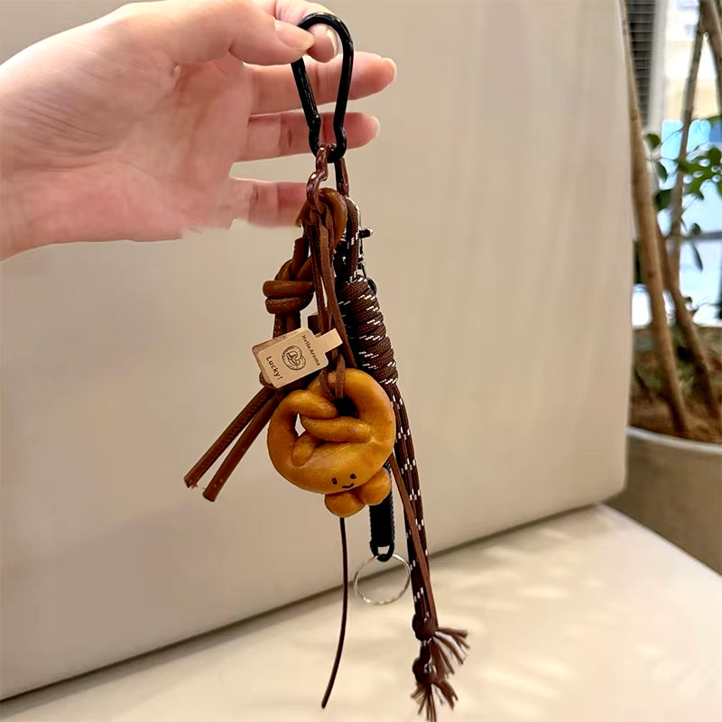 Braided Rope Bag Pendant High-Grade Keychain Pendant Ruth'S Same Style Dachshund Pendant Suitable for Phone Bag Accessories