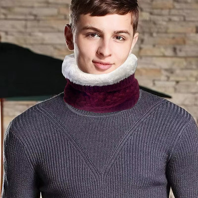 Winter Electric Heated Scarf Temperature Adjustable USB Heating Knit Scarf Winter Neck Warmer for Outdoor Camping Cycling Skiing