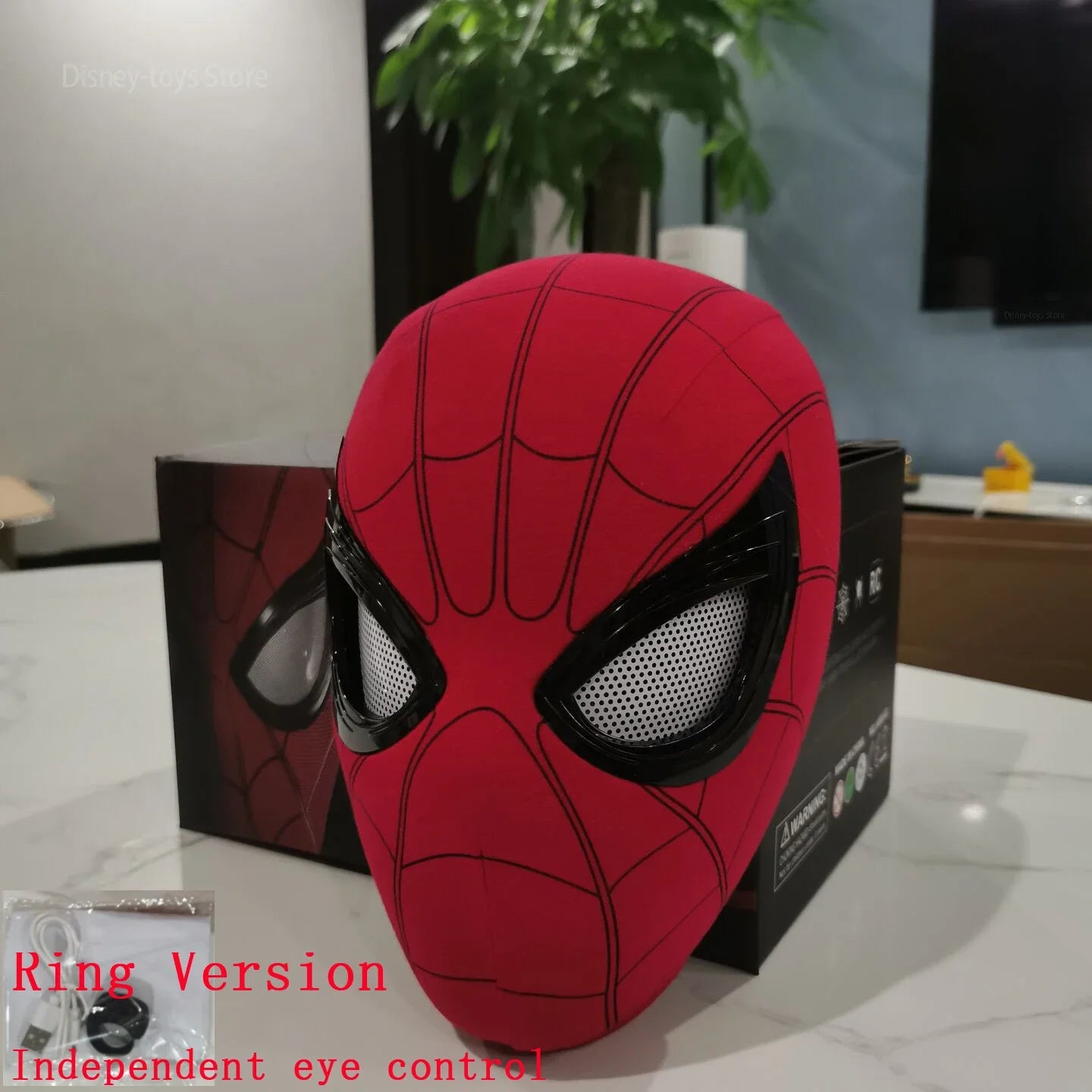 New Spider-Man:No Way Home Spider Man Mask Luxury Helmet Rechargeable Remote Eyes Movable Mask Cosplay Decoration Gift Toys