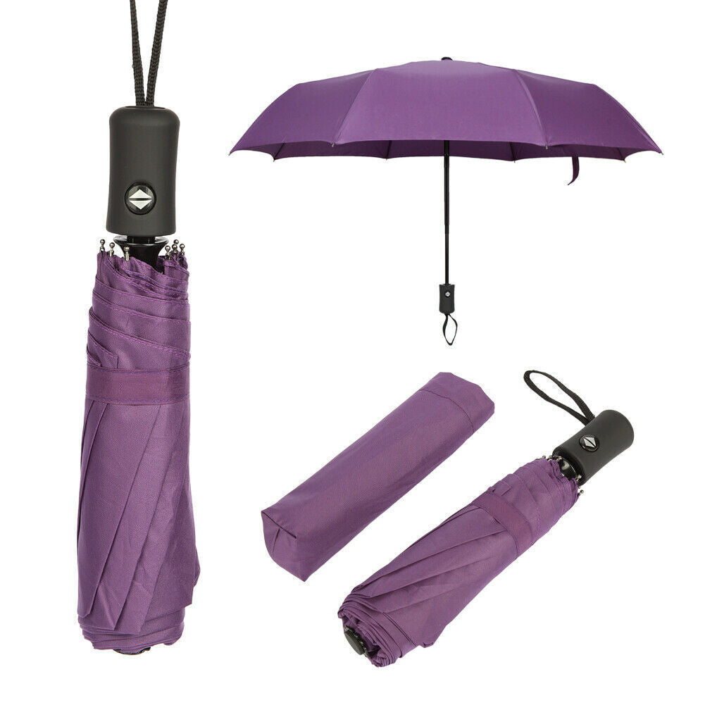 Automatic Umbrella Anti-Uv Sun/Rain Windproof 3 Folding Compact Umbrella