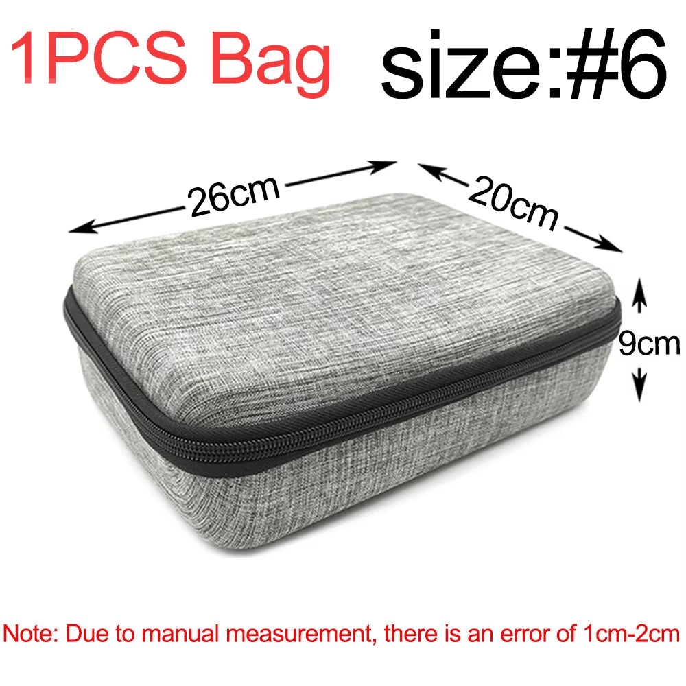 Earphone Data Storage Bag Oval Square Rectangle Cable Organizer Bags Mini Zipper Pouch Tech Gadgets Portable Charger U Disk Case