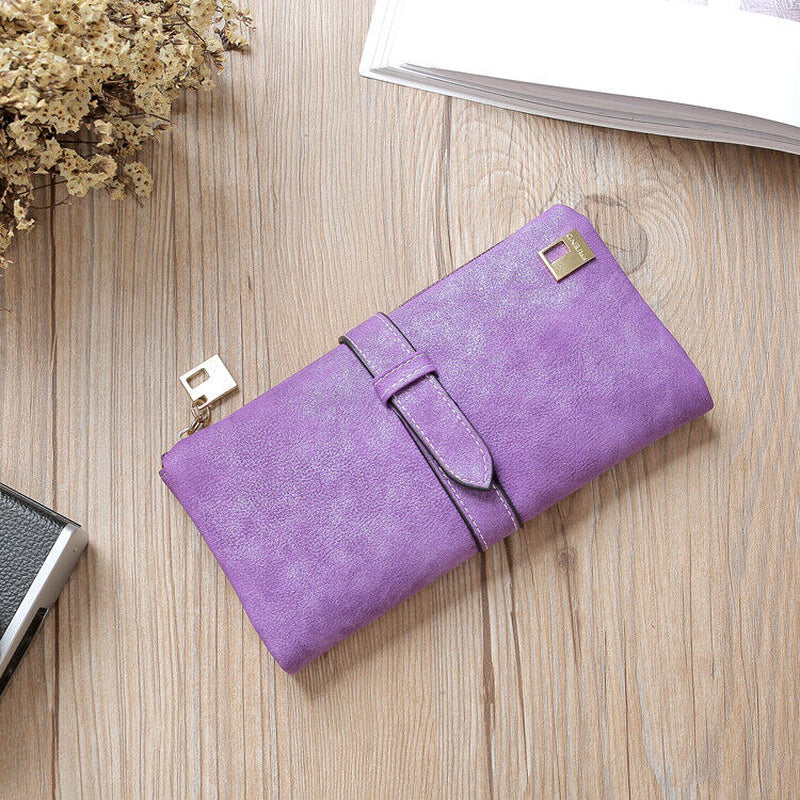 Women Long Wallet Clutch Leather Card Holder Pocket Handbag Slim Purse Bag Gift