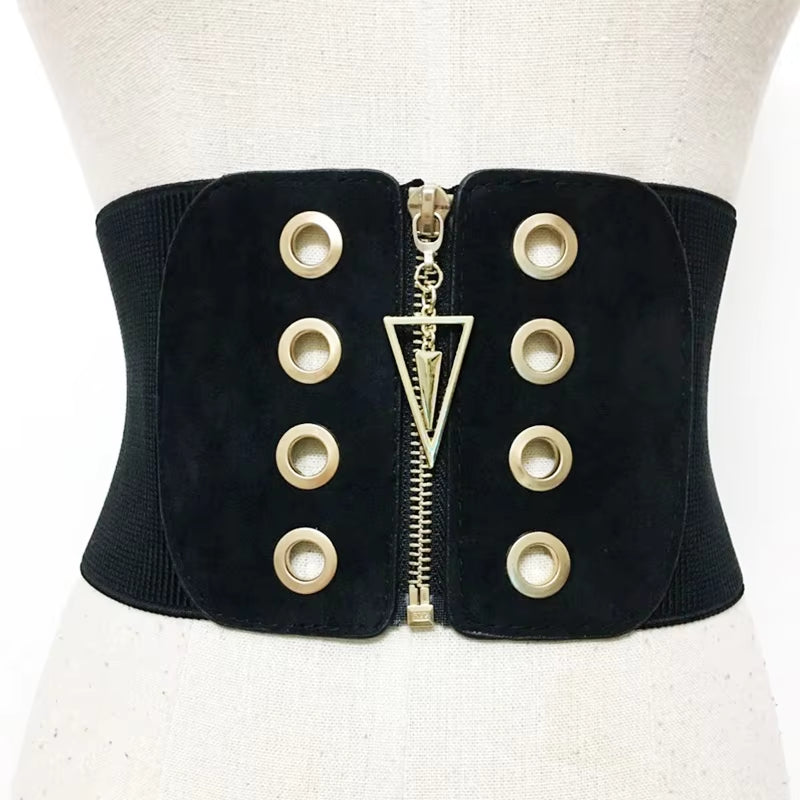 Plus Size Elastic Corset Belt Female Waist Wide Belts for Women High Quality Stretch Cummerbunds Designer Big Dress Waistband