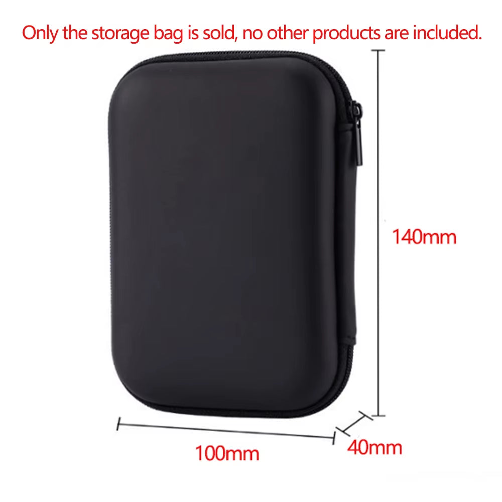 Earphone Data Storage Bag Oval Square Rectangle Cable Organizer Bags Mini Zipper Pouch Tech Gadgets Portable Charger U Disk Case