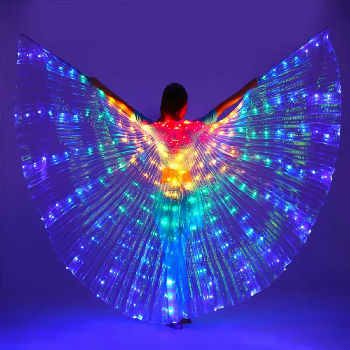 Belly Dance Isis Wings Led Isis Wings Belly Dance Accessory Wings Costume Butterfly Wings for Adult Kids Carnival Stage Party