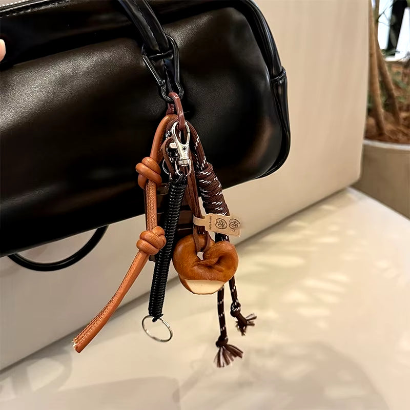 Braided Rope Bag Pendant High-Grade Keychain Pendant Ruth'S Same Style Dachshund Pendant Suitable for Phone Bag Accessories