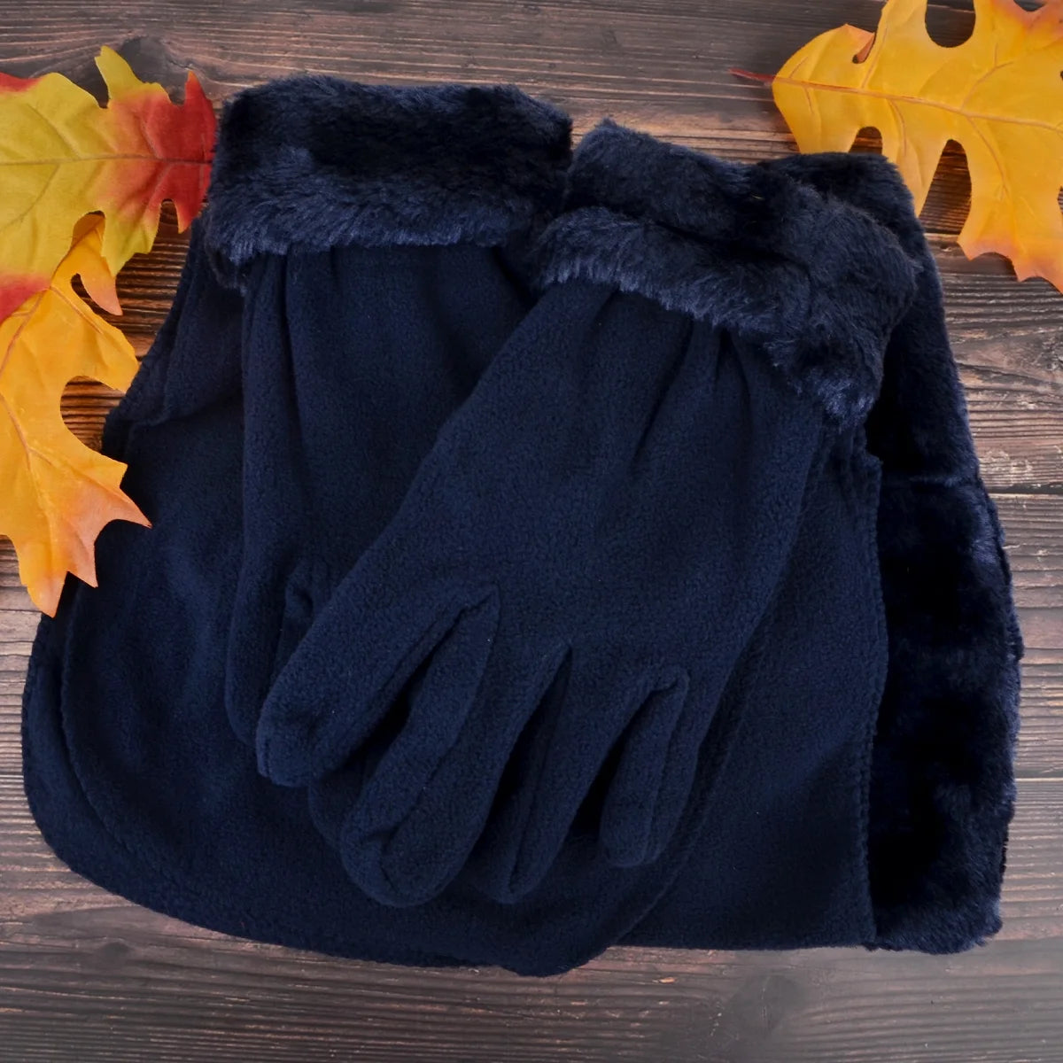 Women'S Warm Fleece Winter Set - Scarf, Hat, and Gloves Set