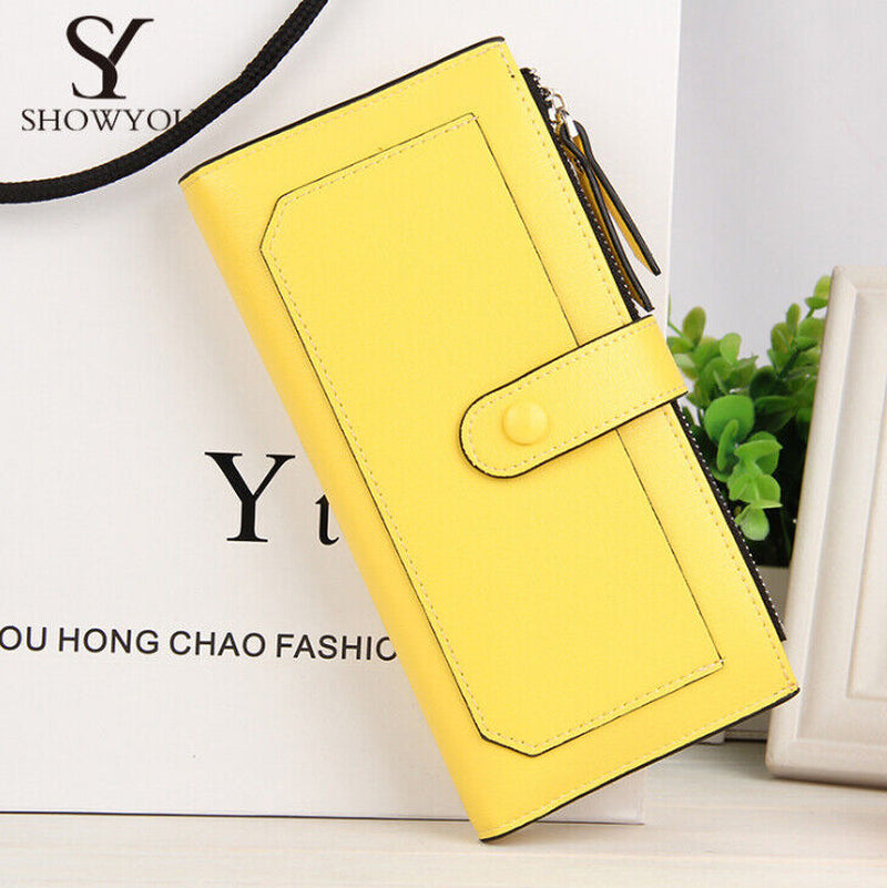 Women'S Long Wallet Clutch Leather Purse Credit Card Holder Phone Handbag Gifts