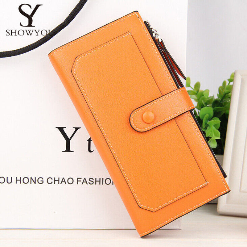 Women'S Long Wallet Clutch Leather Purse Credit Card Holder Phone Handbag Gifts