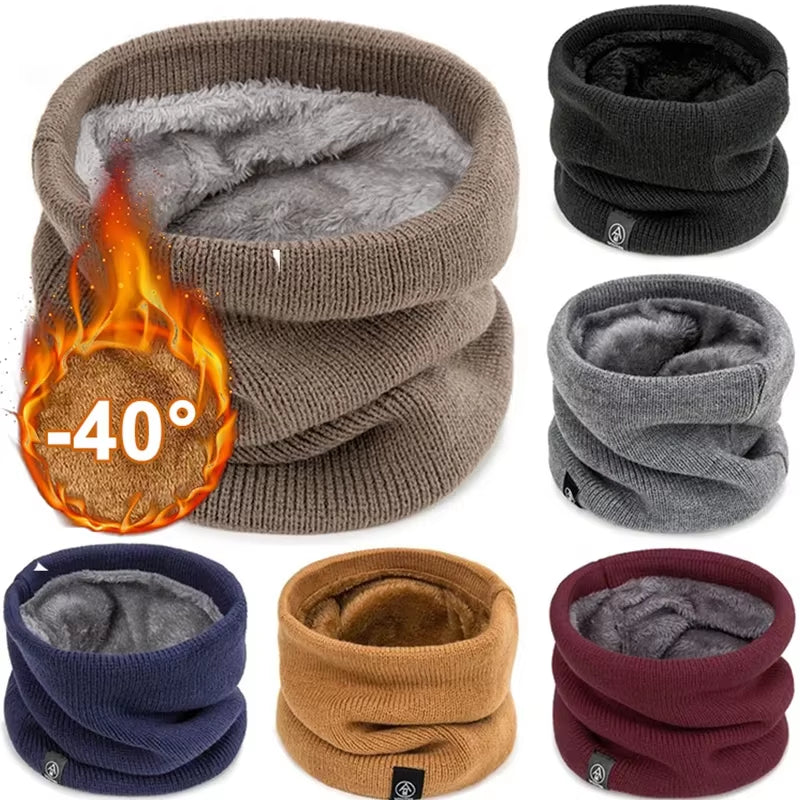 Fashion Soft Knitted Neck Warmer Sport Scarf Women Men Face Cover Winter Skating Running Warm Scarves Thick Cold-Proof Collar