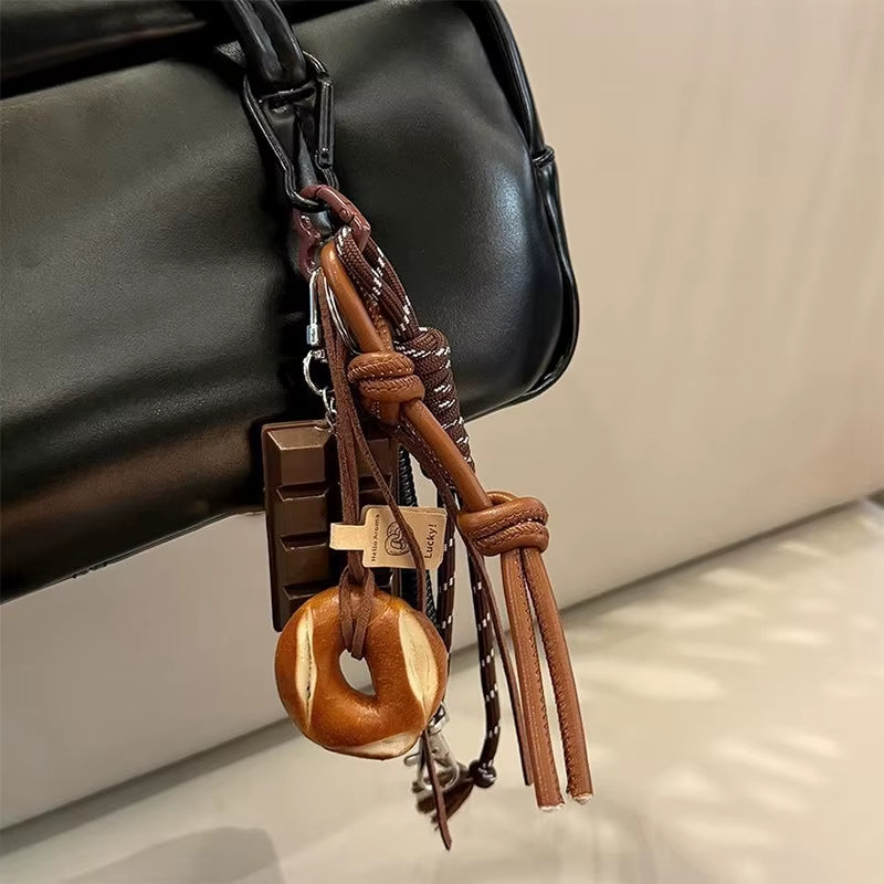 Braided Rope Bag Pendant High-Grade Keychain Pendant Ruth'S Same Style Dachshund Pendant Suitable for Phone Bag Accessories