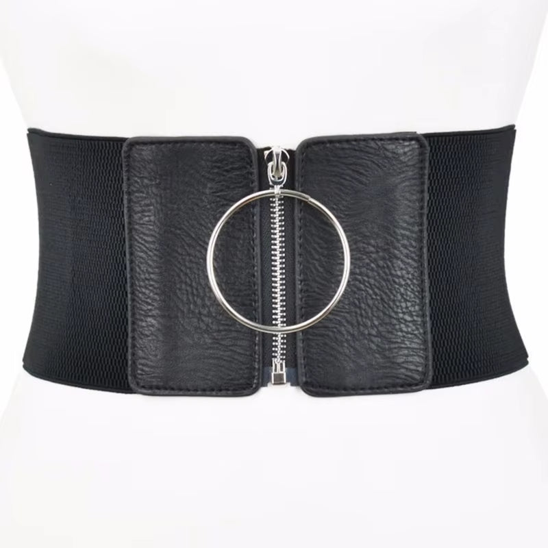 Plus Size Corset Belt Wide Stretch Cummerbunds Big Elastic Designer Belts for Women High Quality Waist Punk Dress Waistband