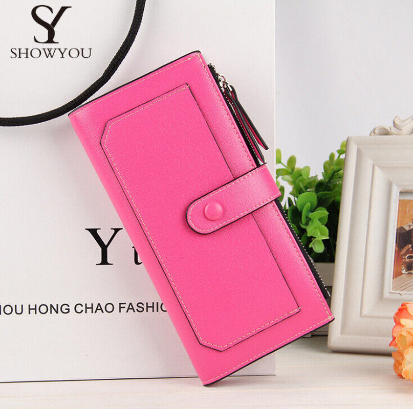 Women'S Long Wallet Clutch Leather Purse Credit Card Holder Phone Handbag Gifts