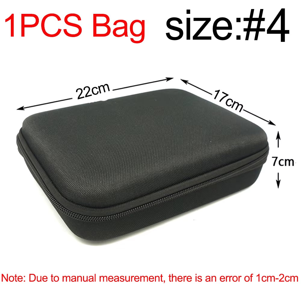 Earphone Data Storage Bag Oval Square Rectangle Cable Organizer Bags Mini Zipper Pouch Tech Gadgets Portable Charger U Disk Case