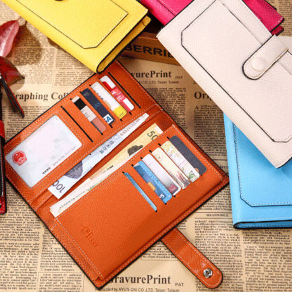 Women'S Long Wallet Clutch Leather Purse Credit Card Holder Phone Handbag Gifts