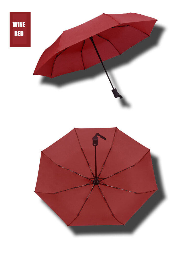 Automatic Umbrella Anti-Uv Sun/Rain Windproof 3 Folding Compact Umbrella